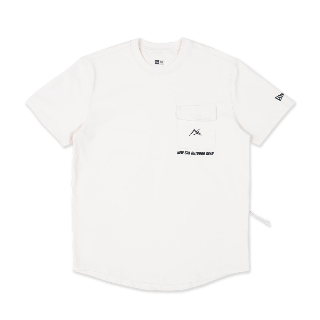NEW ERA OUTDOOR DETACHABLE LIGHT CREAM POCKET PERFORMANCE SHORT SLEEVE T-SHIRT