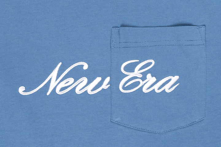 New Era Basic Faded Blue Regular Short Sleeve Pocket T-Shirt