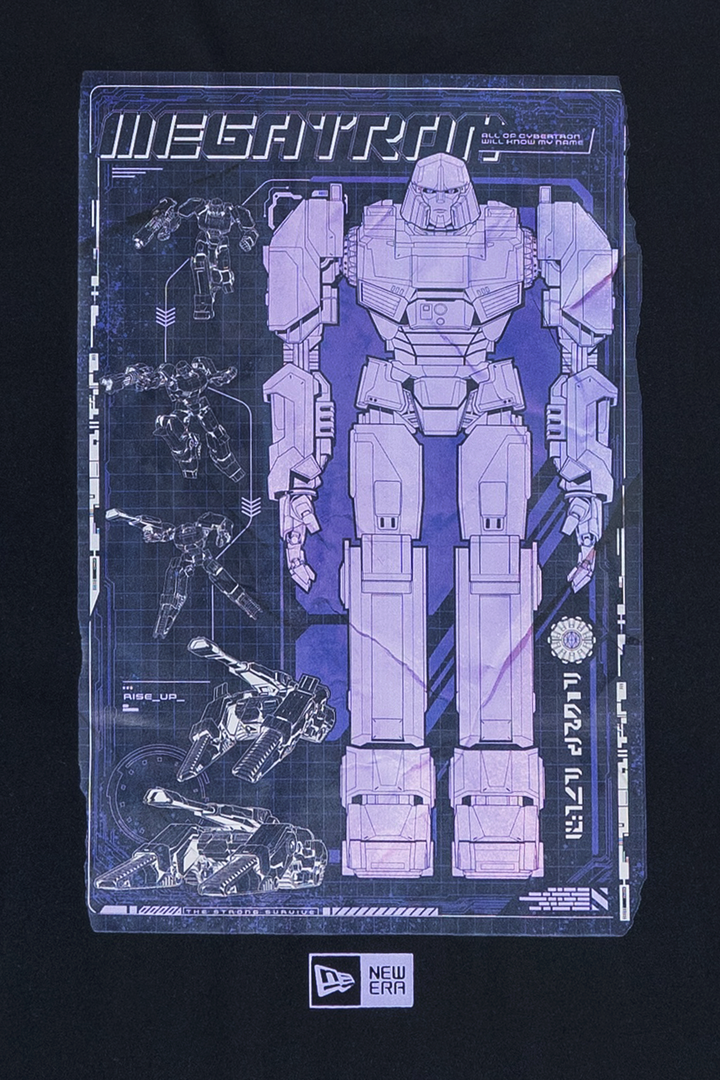 New Era เสื้อยืดแขนสั้นรุ่น New Era x Transformers One Megatron Black Oversize Tee
