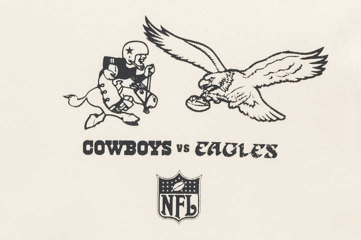 New Era เสื้อยืดแขนสั้นรุ่น NFL Rivals Dallas VS Philly Chrome White Short Sleeve T-Shirt