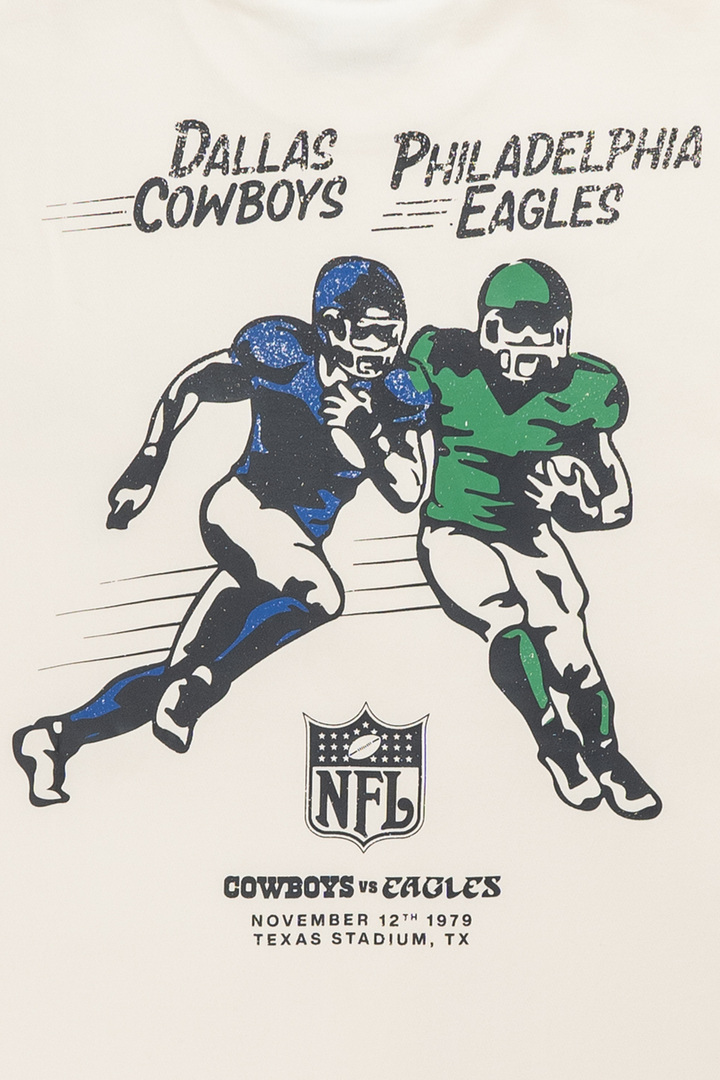 New Era เสื้อยืดแขนสั้นรุ่น NFL Rivals Dallas VS Philly Chrome White Short Sleeve T-Shirt