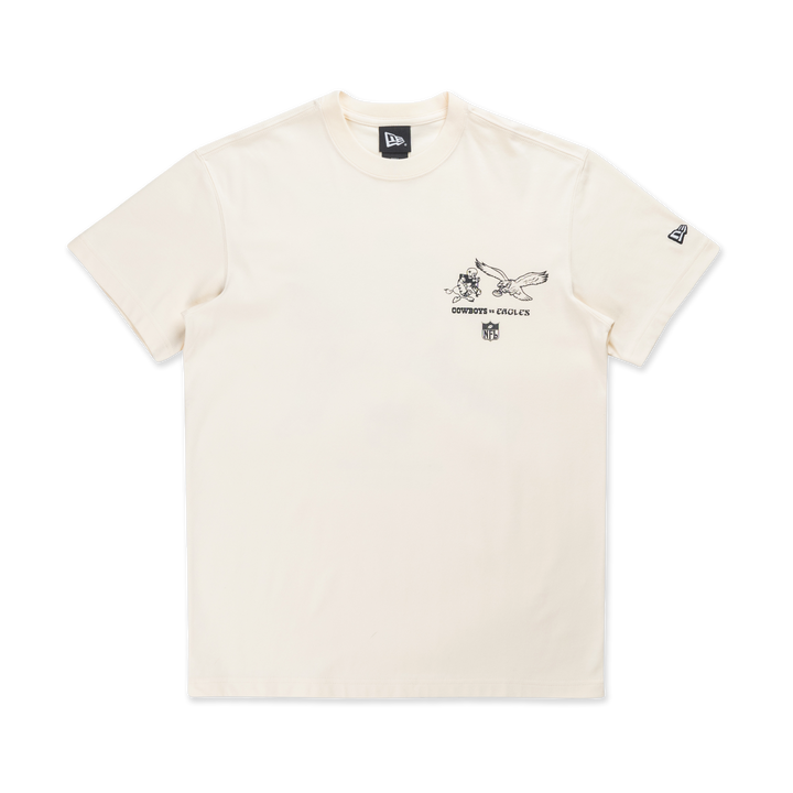 New Era เสื้อยืดแขนสั้นรุ่น NFL Rivals Dallas VS Philly Chrome White Short Sleeve T-Shirt