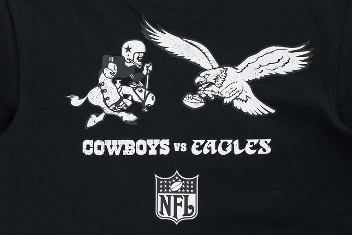 New Era เสื้อยืดแขนสั้นรุ่น NFL Rivals Dallas VS Philly Black Short Sleeve T-Shirt