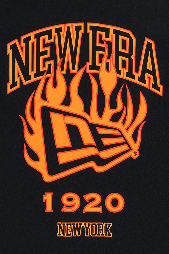 New Era เสื้อยืดแขนสั้นรุ่น New Era Flag Flame White Short Sleeve T-Shirt