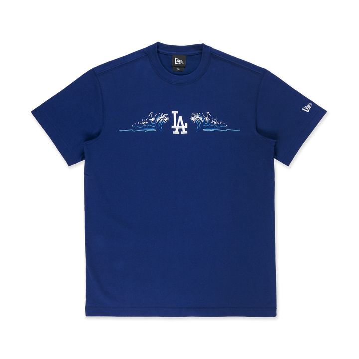 New Era เสื้อยืดแขนสั้นรุ่น 59Fifty Pack - Tonal Wave Los Angeles Dodgers Dark Royal Short Sleeve T-Shirt