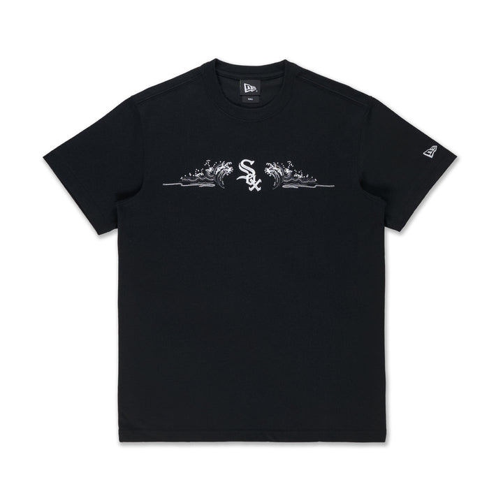 New Era เสื้อยืดแขนสั้นรุ่น 59Fifty Pack - Tonal Wave Chicago White Sox Wave Black Short Sleeve T-Shirt