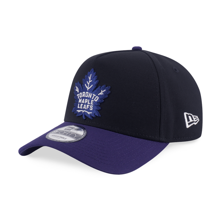 New Era หมวกรุ่น Toronto Maple Leafs Nhl Team Logo 2-Tone Light Navy Visor Black 9Forty Af Cap