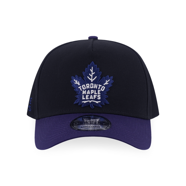 New Era หมวกรุ่น Toronto Maple Leafs Nhl Team Logo 2-Tone Light Navy Visor Black 9Forty Af Cap
