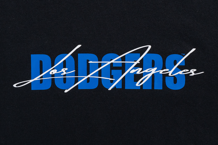 New Era เสื้อยืดแขนสั้นรุ่น Los Angeles Dodgers Mix League Script Black Short Sleeve T-Shirt