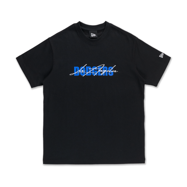 New Era เสื้อยืดแขนสั้นรุ่น Los Angeles Dodgers Mix League Script Black Short Sleeve T-Shirt