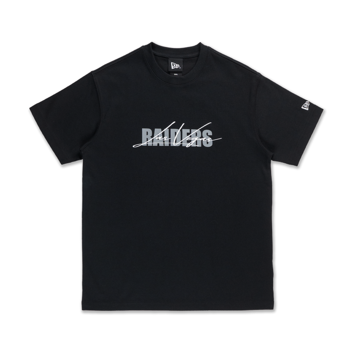 New Era เสื้อยืดแขนสั้นรุ่น Las Vegas Raiders Mix League Script Black Short Sleeve T-Shirt