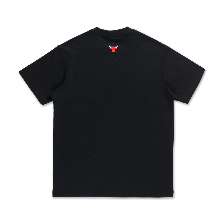 New Era เสื้อยืดแขนสั้นรุ่น Chicago Bulls Mix League Script Black Short Sleeve T-Shirt
