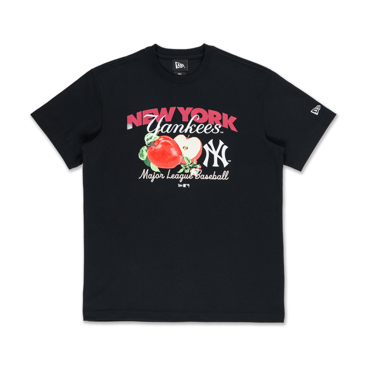 New Era เสื้อยืดแขนสั้นรุ่น New York Yankees Harvest Merch Black Short Sleeve T-Shirt
