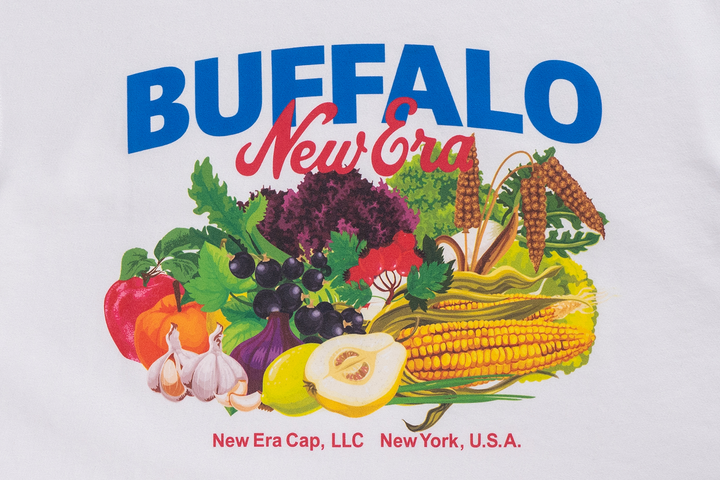 New Era เสื้อยืดแขนสั้นรุ่น New Era Harvest Merch White Short Sleeve T-Shirt