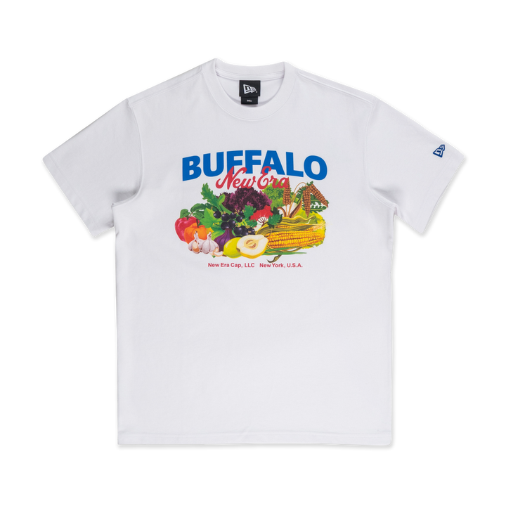 New Era เสื้อยืดแขนสั้นรุ่น New Era Harvest Merch White Short Sleeve T-Shirt