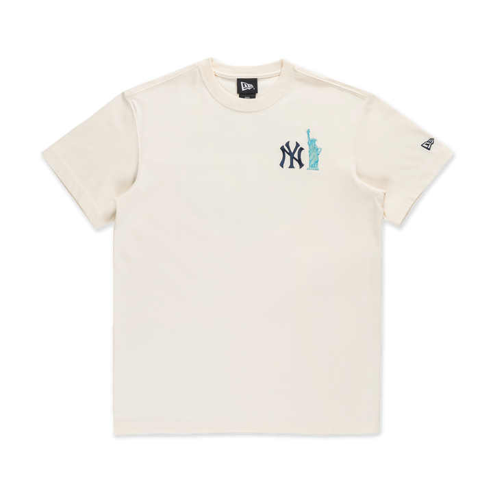 New Era เสื้อยืดแขนสั้นรุ่น 59Fifty Pack - Mlb City New York Yankees Chrome White Short Sleeve T-Shirt