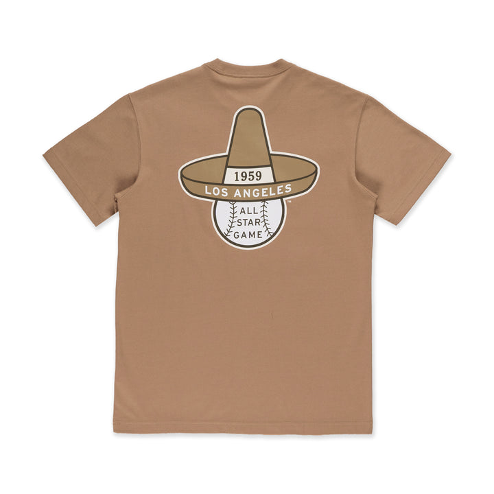 New Era เสื้อยืดแขนสั้นรุ่น 59Fifty Pack - Iced Latte Los Angeles Dodgers Cooperstown Khaki Short Sleeve T-Shirt