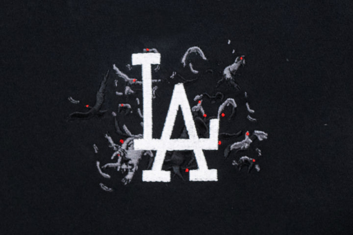 New Era เสื้อยืดแขนสั้นรุ่น 59Fifty Pack - Crows Los Angeles Dodgers Cooperstown Black Short Sleeve T-Shirt