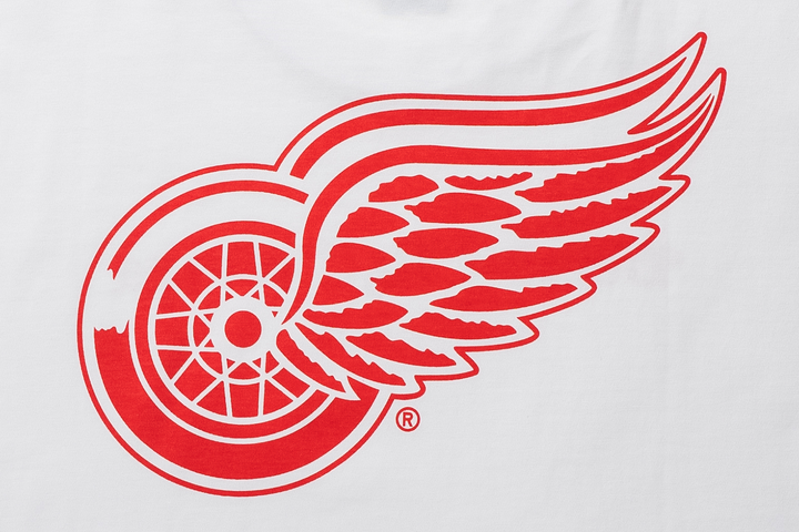 New Era เสื้อยืดแขนสั้นรุ่น Detroit Red Wings Nhl Team Logo White Oversized Short Sleeve T-Shirt
