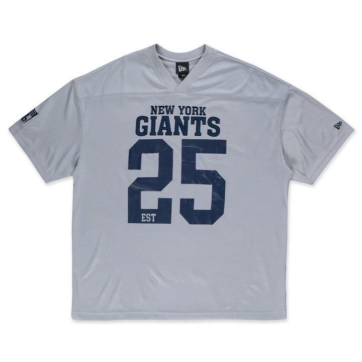 New Era เสื้อยืดแขนสั้นรุ่น New York Giants Nfl Historic Dolphin Gray Oversized Short Sleeve T-Shirt