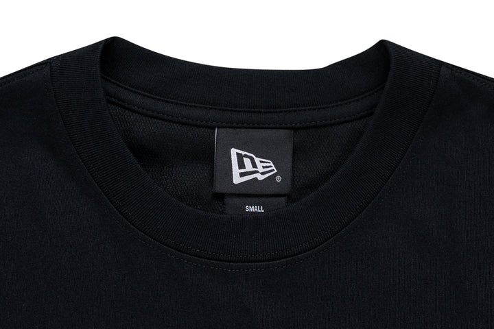 New Era เสื้อยืดแขนสั้นรุ่น New York Yankees Mix League Patch Black Oversized Short Sleeve T-Shirt