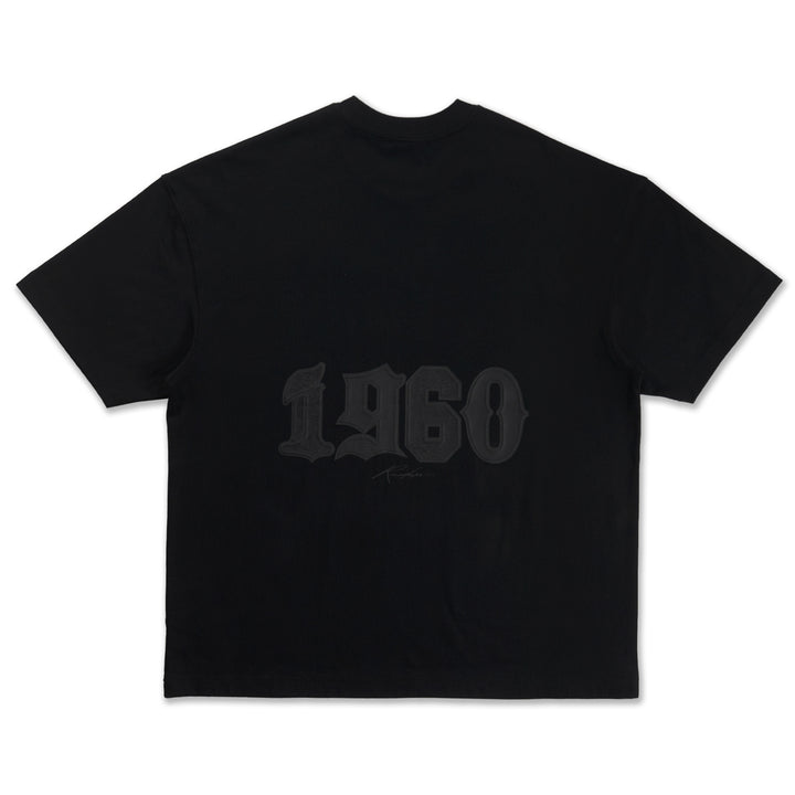 New Era เสื้อยืดแขนสั้นรุ่น Las Vegas Raiders Mix League Patch Black Oversized Short Sleeve T-Shirt