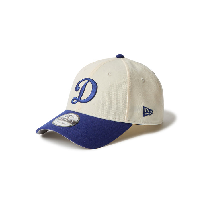 New Era หมวกรุ่น Los Angeles Dodgers Mlb 2-Tone White And Dark Royal 9Forty Velcro Strap Cap