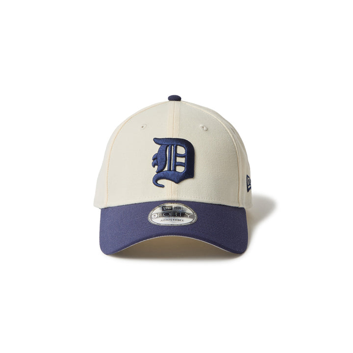 New Era หมวกรุ่น Detroit Tigers Co Mlb 2-Tone White And Light Navy 9Forty Velcro Strap Cap