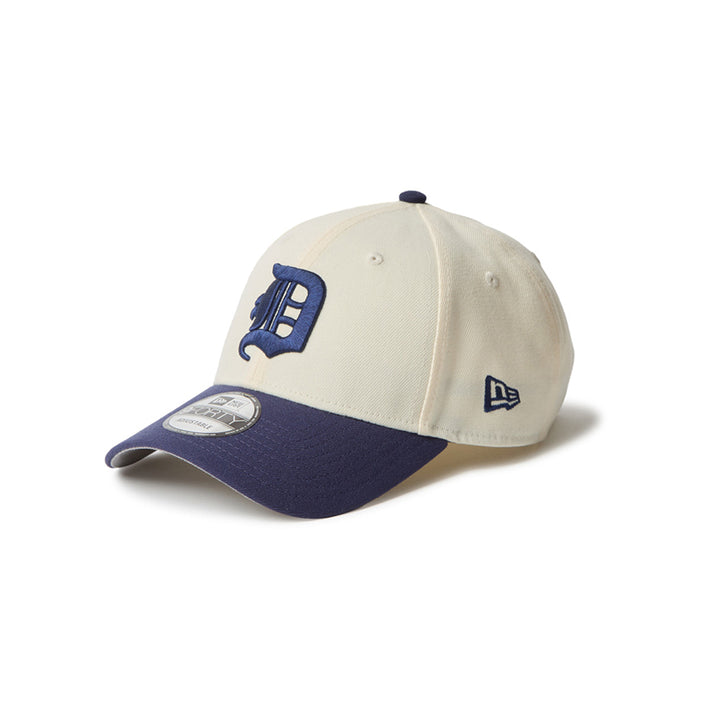 New Era หมวกรุ่น Detroit Tigers Co Mlb 2-Tone White And Light Navy 9Forty Velcro Strap Cap