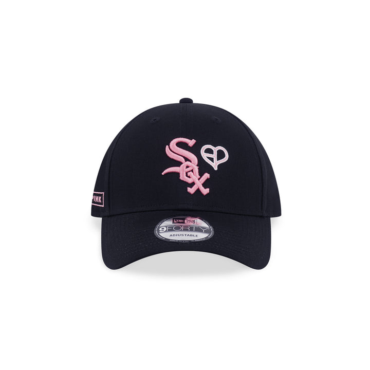 New Era หมวกรุ่น Blackpink X Mlb Chicago White Sox Black 9Forty Cap