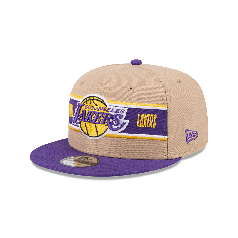 LOS ANGELES LAKERS NBA DRAFT 2024 CAMEL VISOR PURPLE 9FIFTY CAP New Era Cap Thailand