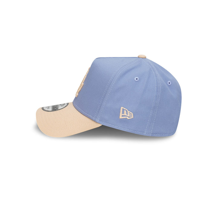 New Era หมวกรุ่น Los Angeles Dodgers Blueberry Cream 2-Tone Oat Milk Visor Iris Flower 9Forty Af Cap