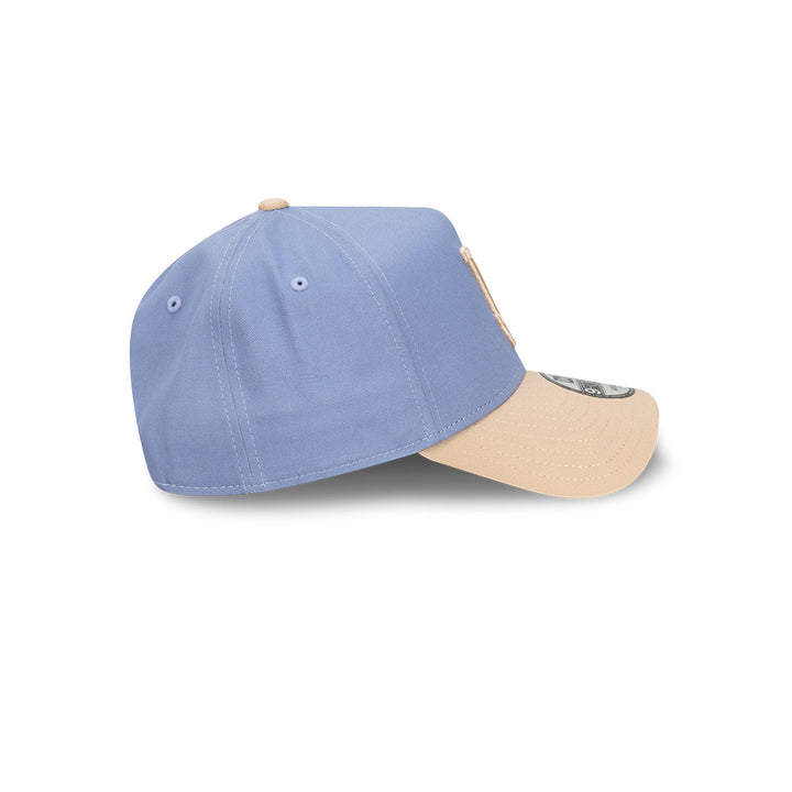 New Era หมวกรุ่น Los Angeles Dodgers Blueberry Cream 2-Tone Oat Milk Visor Iris Flower 9Forty Af Cap