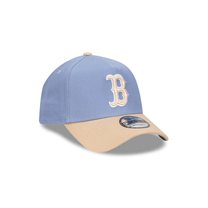 New Era หมวกรุ่น Boston Red Sox Blueberry Cream 2-Tone Oat Milk Visor Iris Flower 9Forty Af Cap