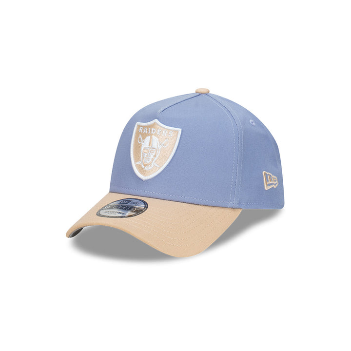 New Era หมวกรุ่น Las Vegas Raiders Blueberry Cream 2-Tone Oat Milk Visor Iris Flower 9Forty Af Cap