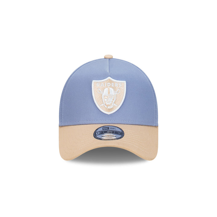 New Era หมวกรุ่น Las Vegas Raiders Blueberry Cream 2-Tone Oat Milk Visor Iris Flower 9Forty Af Cap
