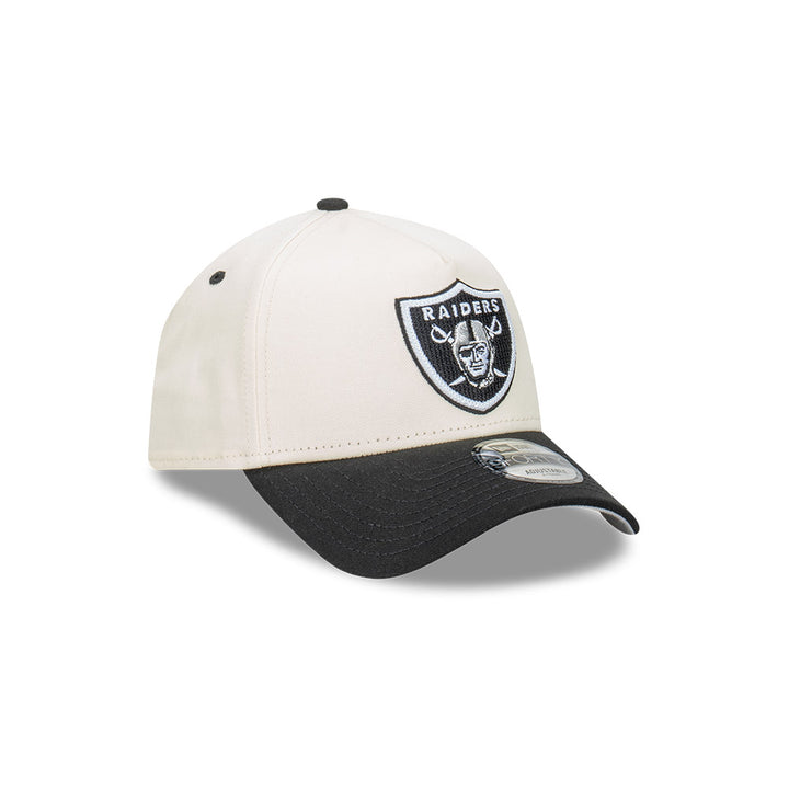 New Era หมวกรุ่น Las Vegas Raiders Chrome Otc Chainstitch 2-Tone Black Visor White 9Forty Af Cap