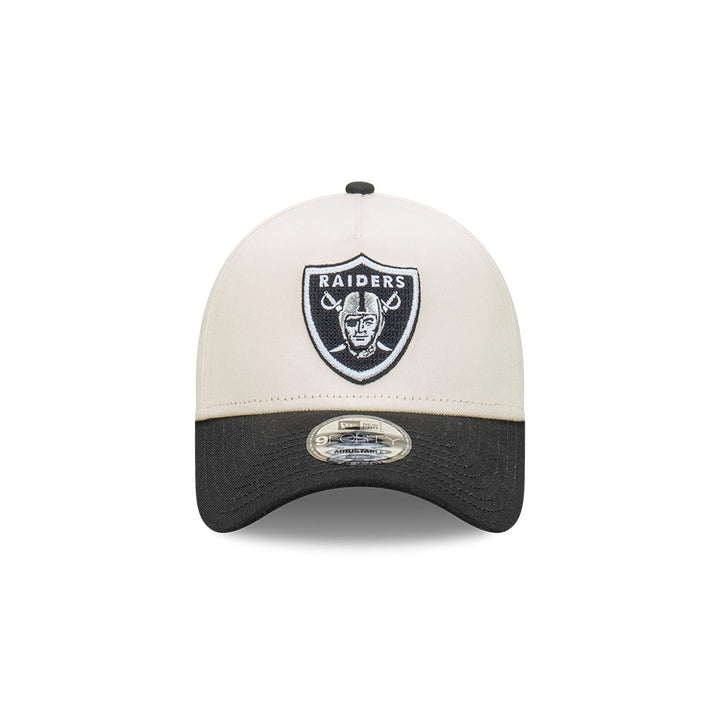 New Era หมวกรุ่น Las Vegas Raiders Chrome Otc Chainstitch 2-Tone Black Visor White 9Forty Af Cap