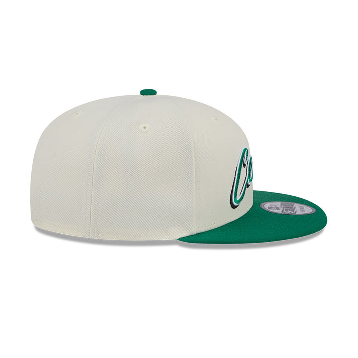 New Era หมวกรุ่น Boston Celtics Nba Script 2-Tone Kelly Green Visor Chrome White 9Fifty Cap