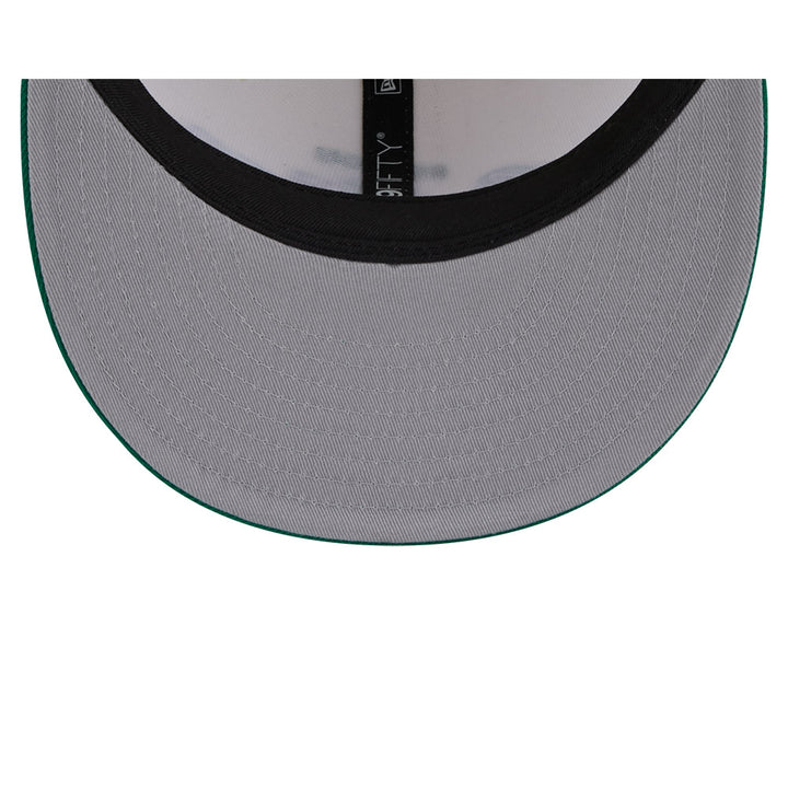 New Era หมวกรุ่น Boston Celtics Nba Script 2-Tone Kelly Green Visor Chrome White 9Fifty Cap