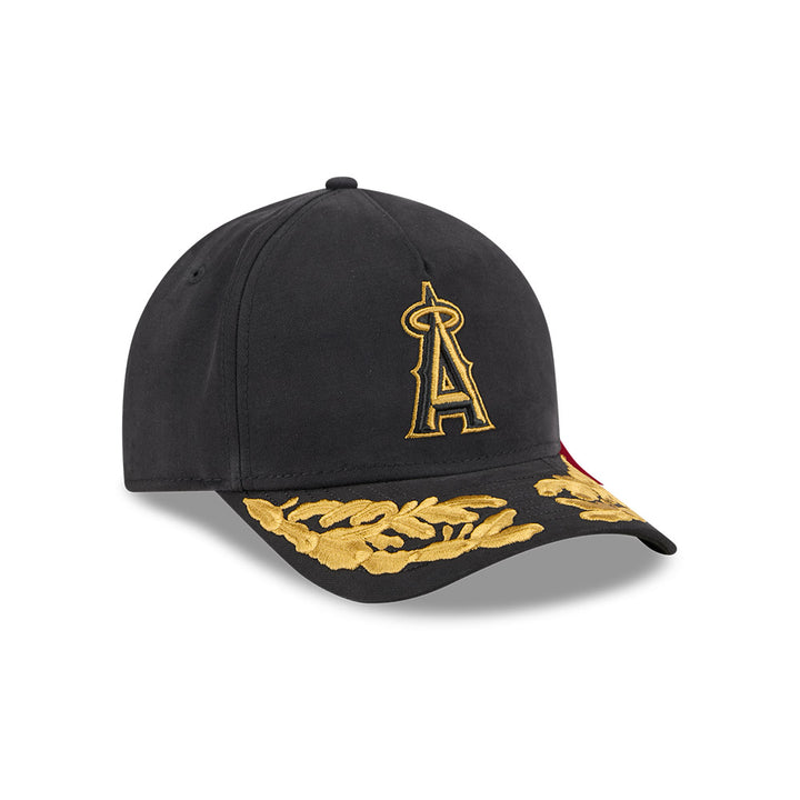 New Era หมวกรุ่น Alpha Industrial X Mlb Anaheim Angels Black 9Forty M Crown A-Frame Cap