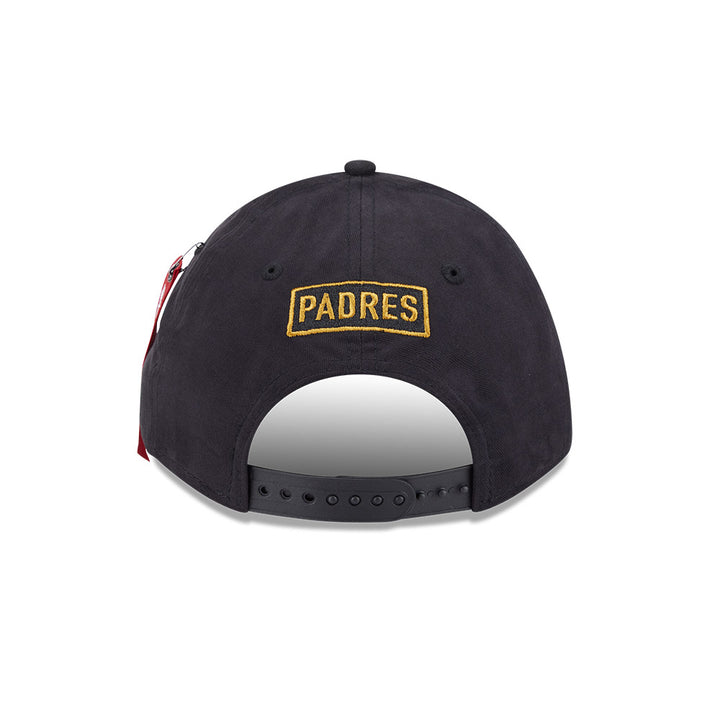 New Era หมวกรุ่น Alpha Industrial X Mlb San Diego Padres Black 9Forty M Crown A-Frame Cap