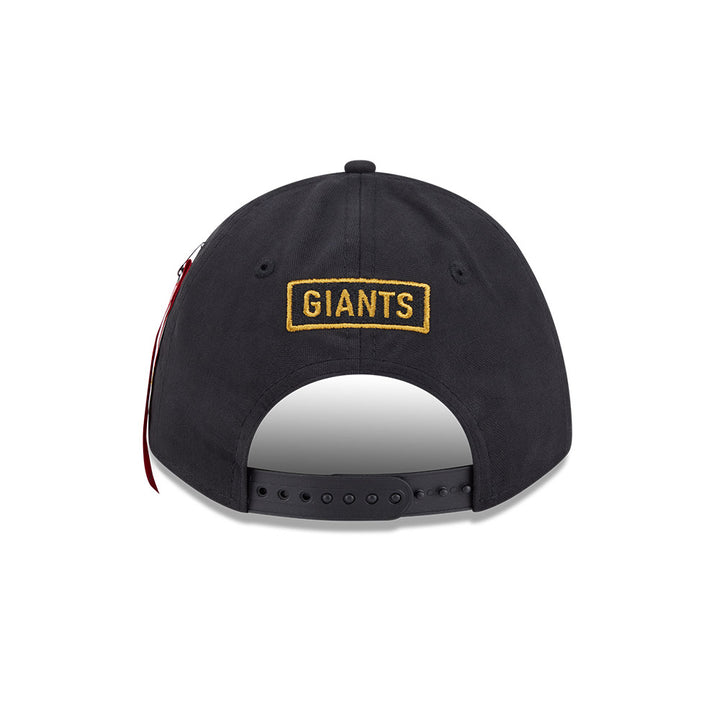 New Era หมวกรุ่น Alpha Industrial X Mlb San Francisco Giants Black 9Forty M Crown A-Frame Cap