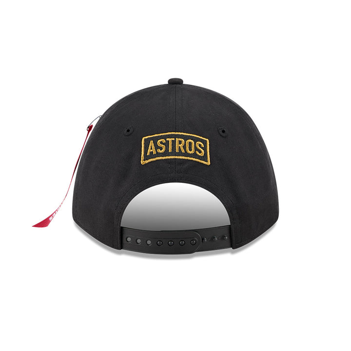 New Era หมวกรุ่น Alpha Industrial X Mlb Houston Astros Black 9Forty M Crown A-Frame Cap