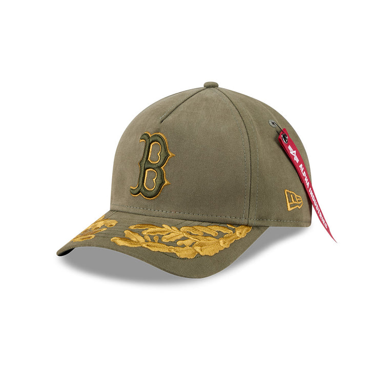 New Era หมวกรุ่น Alpha Industrial X Mlb Boston Red Sox 9Forty M Crown A-Frame Cap
