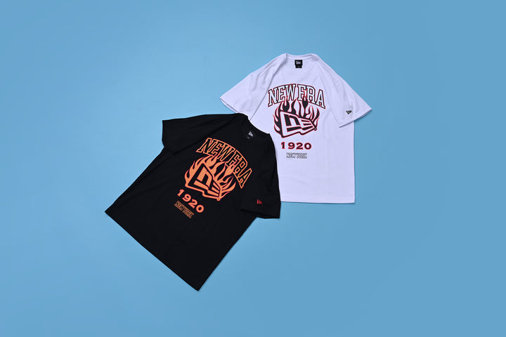 New Era เสื้อยืดแขนสั้นรุ่น New Era Flag Flame White Short Sleeve T-Shirt