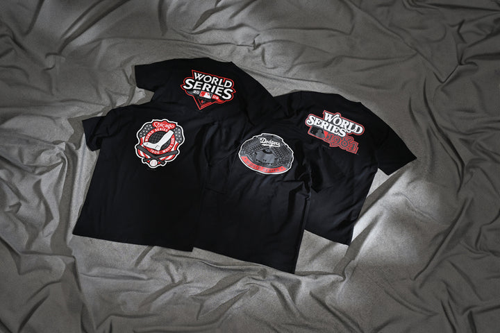 New Era เสื้อยืดแขนสั้นรุ่น 59Fifty Pack - Crows Los Angeles Dodgers Cooperstown Black Short Sleeve T-Shirt