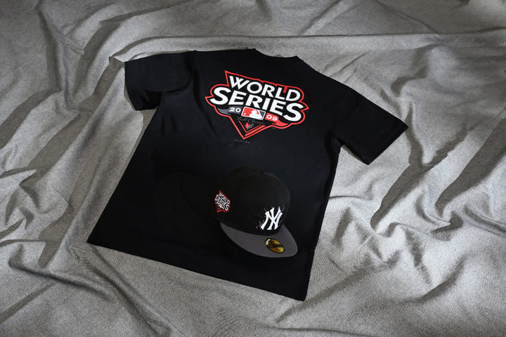 New Era เสื้อยืดแขนสั้นรุ่น 59Fifty Pack - Crows New York Yankees Cooperstown Black Short Sleeve T-Shirt