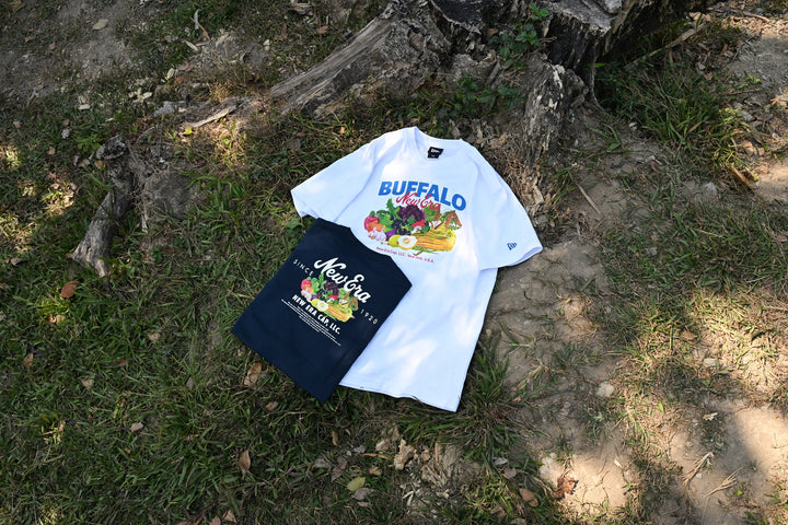 New Era เสื้อยืดแขนสั้นรุ่น New Era Harvest Merch White Short Sleeve T-Shirt