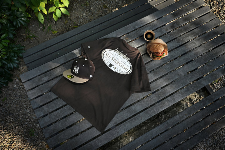 New Era เสื้อยืดแขนสั้นรุ่น 59Fifty Pack - Iced Latte New York Yankees Cooperstown Chocolate Short Sleeve T-Shirt